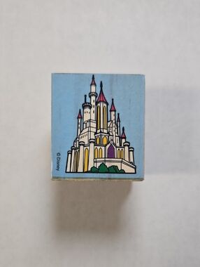 Disney Cinderella Castle Wood Mounted Rubber Craft Stamp